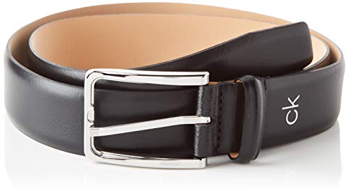 Calvin Klein Score Line-Hebilla Fija (35 mm) Juego de Accesorios de Invierno, Negro, 90 para Hombre