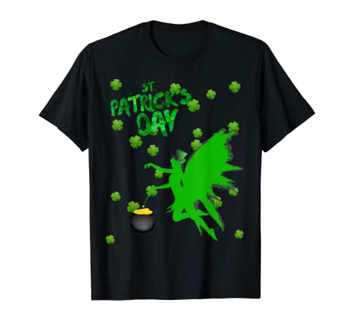 Camiseta con diseño de trébol de San Patricio con texto "Happy St. Patricio Day" Camiseta