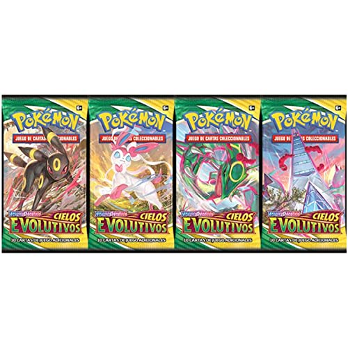 Cartas Pokemon 360 Cartas Espada y Escudo Cielos Evolutivos en Español (178-51204) Sobres Pokemon - Cartas Originales