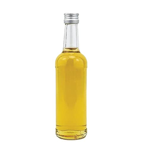 casavetro Clear Screw Top Botellas de Vidrio vacías 100 ml - Tapas giratorias Recargables Reutilizables - Tapa de Metal Ajustada al Aire para Kombucha Home Brewing Gin Aceite Vinagre (20 x 100 ml)