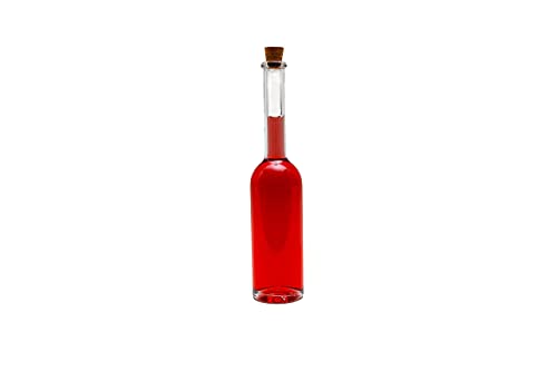 Casavetro Tapón de corcho transparente Botellas de vidrio vacías 100 ml - Tapas de corcho recargables reutilizables - Apretado al aire para endrinas Gin Aceite Vinagre Cerveza Vino Sidra(20 x 100 ml)