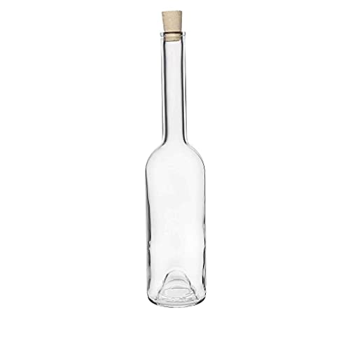 Casavetro Tapón de corcho transparente Botellas de vidrio vacías 100 ml - Tapas de corcho recargables reutilizables - Apretado al aire para endrinas Gin Aceite Vinagre Cerveza Vino Sidra(20 x 100 ml)