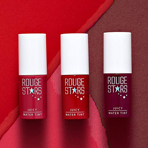 CATRIN Rouge Star Juicy Water Tint Grape Pink Lápiz labial líquido vivo Tinte Labial Hidratante de Color Rosa 4g, 0.14 oz