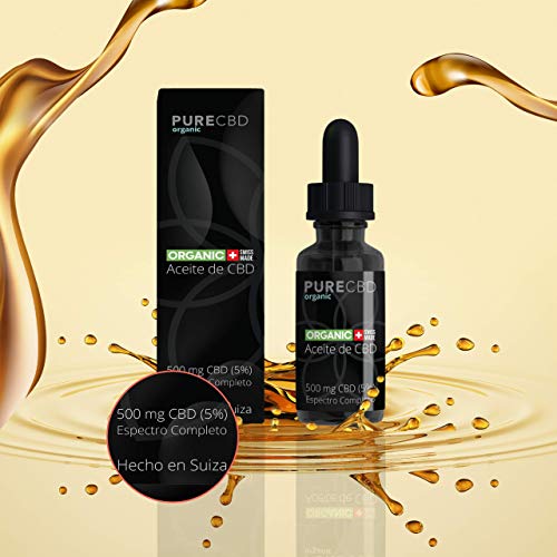 CBD Oil | Aceite de cáñamo enriquecido con 5% CBD (500mg) | Bio Suisse Orgánico