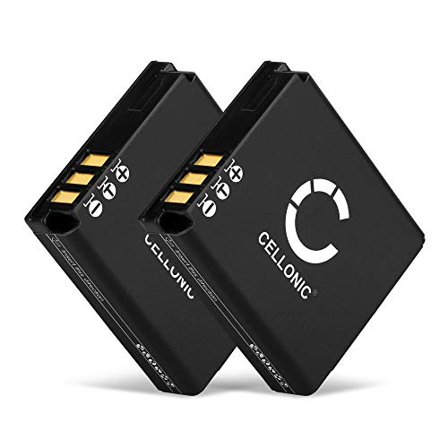 CELLONIC® 2X Batería de Repuesto LB-080 para Kodak PixPro Orbit360 4K PIXPRO SP1 PIXPRO SP1 HD PIXPRO SP360 PixPro SP360 4K PlaySport Zx5, 1150mAh, Accu Sustitución Camara, Battery