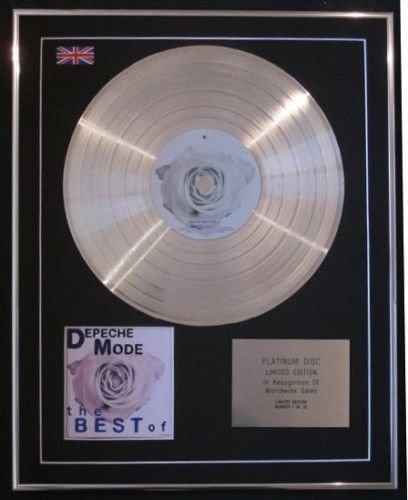 Century Music Awards DEPECHE MODE - Ltd Edtn CD Platinum Disc - MEJOR DE