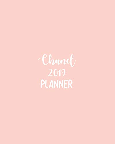 Chanel 2019 Planner: calendar with daily task checklist ,Organizer, Journal Notebook and Initial name  on Plain Color Cover (Jan through Dec),  Chanel 2019 Planner