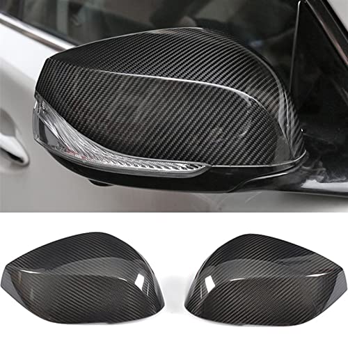 Chentaoyan Accesorios de carrocería del coche Lado de fibra de carbono Retrovisor espejo Cubiertas de espejo for Infini-tis QX30 Q50s Q50 Q60 Q70 2014-2020 Espejo lateral de coche cubre tapas abdomina