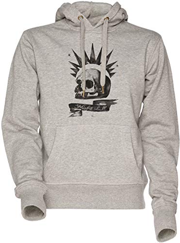 Chloes Shirt - Misfit Skull Unisexo Hombre Mujer Sudadera con Capucha Gris Men's Women's Hoodie Sweatshirt Grey