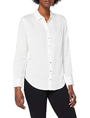 CK Jeans Egret Camiseta, Blanco, XS para Mujer