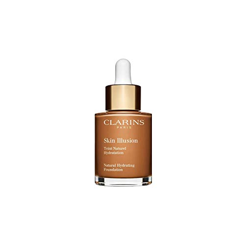 Clarins Skin Illusion - Base hidratante, 117 Hazelnut, 30 ml