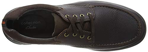 Clarks Cotrell Edge, Zapatos de Cordones Derby Hombre, Marrón (Brown Oily), 43 EU