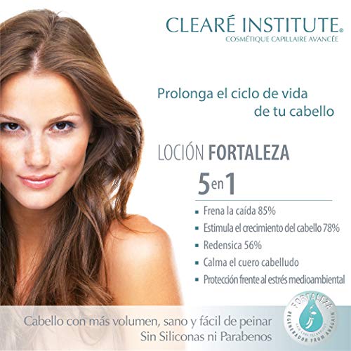 Clearé Institute | Loción Fortaleza Anticaída | Cabello Más Sano, Fuerte y Protegido | Ingredientes Naturales. 75 ml