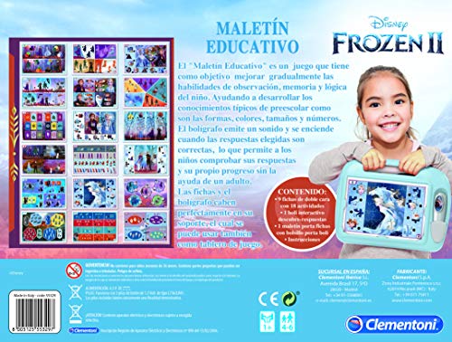 Clementoni - Maletin Educativo Frozen 2 - juego educativo a partir de 3 años, juguete en español (55329)