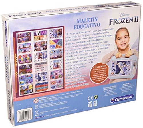 Clementoni - Maletin Educativo Frozen 2 - juego educativo a partir de 3 años, juguete en español (55329)