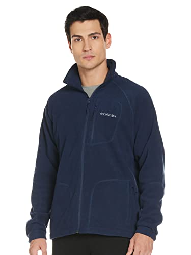 Columbia Fast Trek II, Forro Polar con Cremallera, para Hombre, Azul (Bright Indigo), XXL