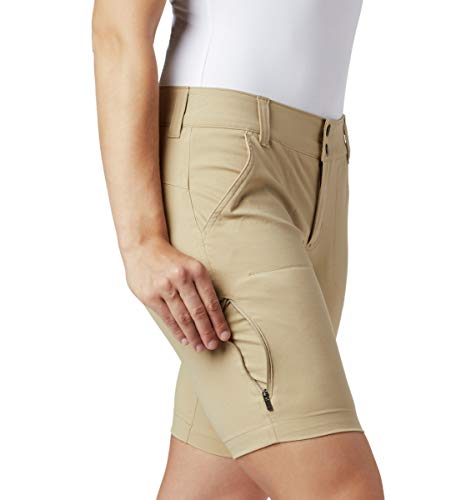 Columbia Saturday Trail Pantalones Cortos de Senderismo, Mujer, Marrón (British Tan), W4/L12