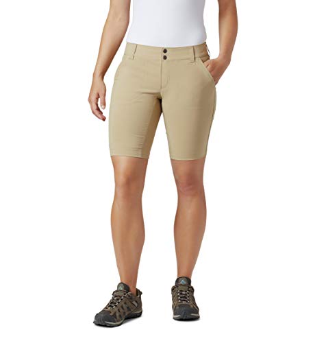 Columbia Saturday Trail Pantalones Cortos de Senderismo, Mujer, Marrón (British Tan), W4/L12