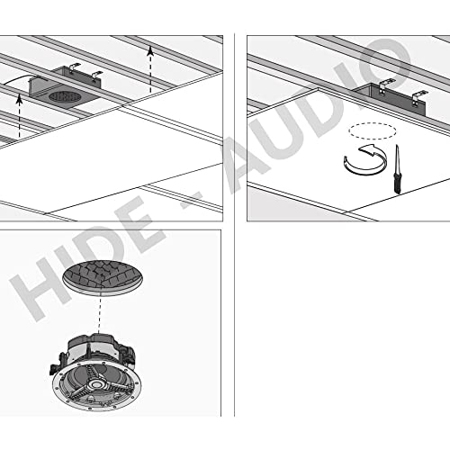 Compatible con - Focal de Pared 1000ICA6 1000 ICA 6 | Interior Moderno | Música estéreo | Cine en casa | Dolby Atmos | Altavoces de instalación | Techo | Altavoces de Pared