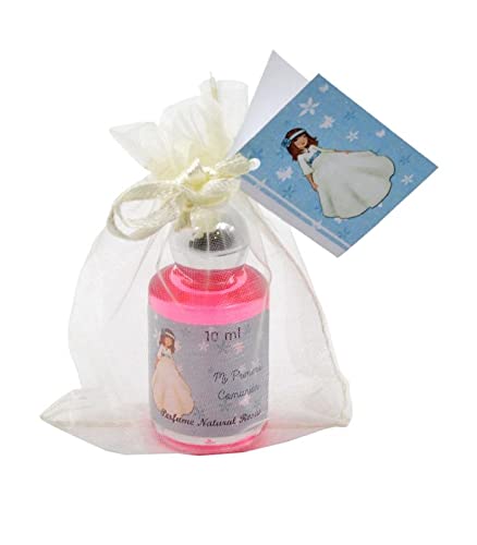 COMUNION NIÑA LOTE 20 PERFUME AGUA DE ROSAS TARJETA YBOLSA DE ORGANZA .Recuerdos. Regalos Originales. Papelería.Detalles de Bodas, Comuniones, Bautizos, Cumpleaños.