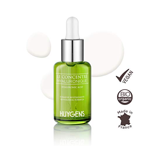 Concentrado Hialurónico HUYGENS - Serum de Día Orgánico Revitalizante con Ácido Hialurónico - Origen Natural y Ecológico - Fórmula Revitalizante - Vegano - 30mL