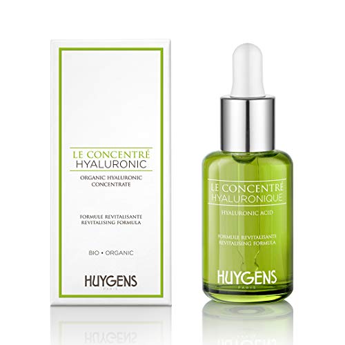 Concentrado Hialurónico HUYGENS - Serum de Día Orgánico Revitalizante con Ácido Hialurónico - Origen Natural y Ecológico - Fórmula Revitalizante - Vegano - 30mL