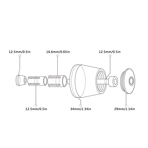 contrapesos Manillar para Suzuki GSR 600 400 750 GSR750 GSR600 GSR400 Accesorios De Motocicleta CNC 22MM Empuñaduras De Manillar Tapa De Barra Tapones De Extremo topes anticaida Moto (Color : 1)