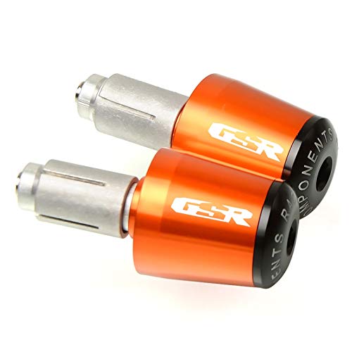 contrapesos Manillar para Suzuki GSR 600 400 750 GSR750 GSR600 GSR400 Accesorios De Motocicleta CNC 22MM Empuñaduras De Manillar Tapa De Barra Tapones De Extremo topes anticaida Moto (Color : 1)