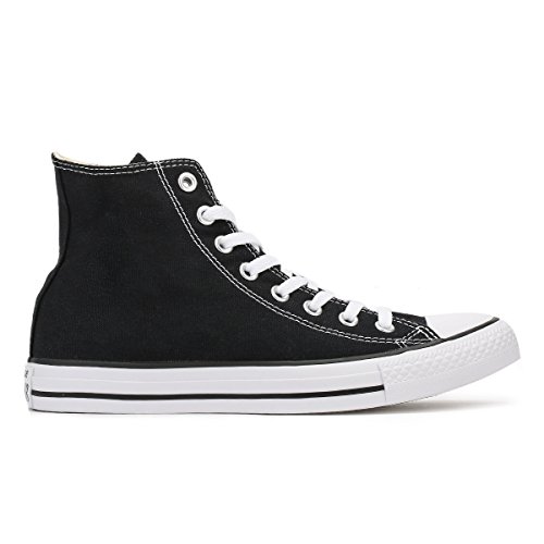 Converse All Star Hi Canvas Zapatillas Negras-UK 8.5