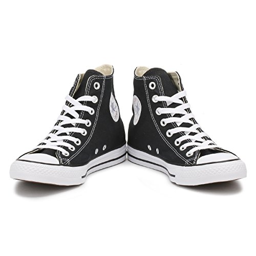 Converse All Star Hi Canvas Zapatillas Negras-UK 8.5