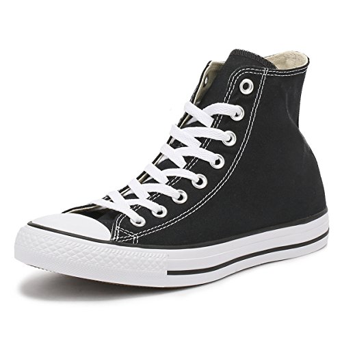 Converse All Star Hi Canvas Zapatillas Negras-UK 8.5