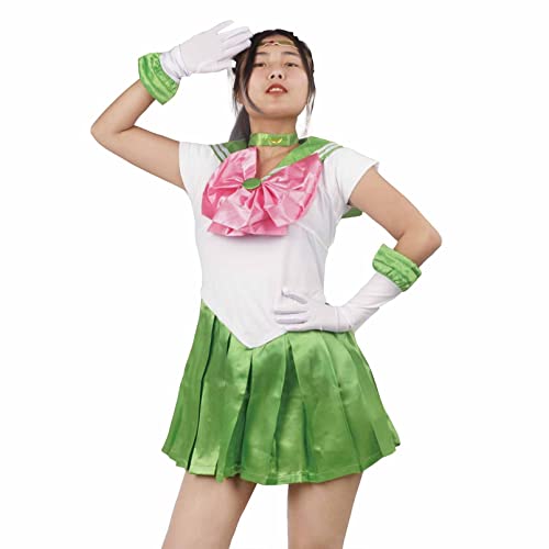 CoolChange Disfraz Cosplay de Makoto Kino para aficcionados de Sailor Moon | Cosplay de Sailor Jupiter | Talla: L