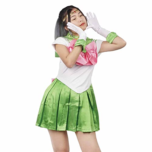 CoolChange Disfraz Cosplay de Makoto Kino para aficcionados de Sailor Moon | Cosplay de Sailor Jupiter | Talla: L