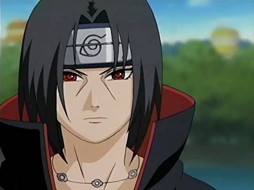 CoolChange Naruto Shippuden Collar de Itachi Uchiha con Tres Anillos de Metal