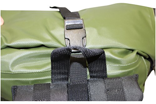 Cor Mochila de Bolsa Seca Impermeable con Funda Acolchada para portátil 25 & 40 litro Gris Verde (Verde, 25 L)