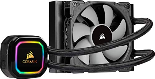 Corsair iCUE H60i RGB PRO XT Refrigerador Líquido para CPU Ventilador de Levitación Magnética de 120 mm Corsair ML Series, Controlado por PWM, 400, 2.400 RPM, Cabezal Bombeo RGB y Multizona, Negro