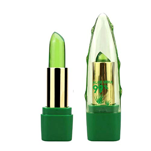 Cosméticos Naturales, Lápiz Labial De Gelatina De Aloe Vera Orgánico, Lápiz Labial De Planta Natural Con Brillo De Labios Mágico, Cambios De Color Con La Temperatura