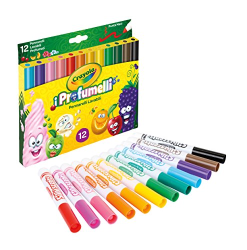 Crayola – I profumelli Set ahorro, para dibujo con colores perfumadas, para escuela y tiempo libre, 7455 , color/modelo surtido