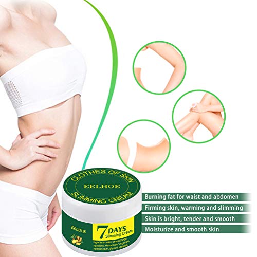 Crema adelgazante de jengibre anticelulítico para todo el cuerpo, para adelgazar, quemar grasa para adelgazar el abdomen, crema de masaje para cintura brazos muslos vientre para mujeres y hombres