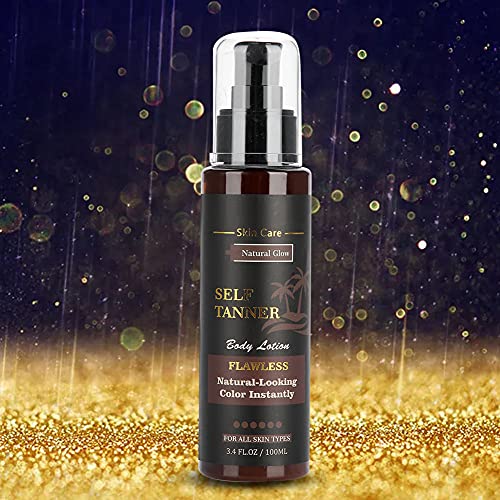 Crema Autobronceadora, Crema Facial Autobronceadora, Loción Corporal Hidratante Duradera Autobronceadora Loción Bronceadora Sin sol Reafirmante Crema Corporal para la cara