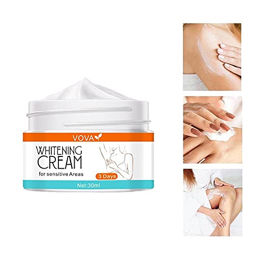 Crema blanqueadora corporal Crema iluminadora de la piel eficaz para axilas, rodillas, codos, áreas sensibles y privadas, repara y restaura la piel