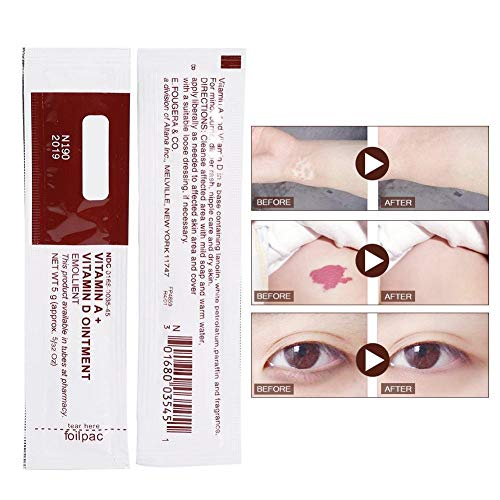 Crema de Tatuaje Pomada Eliminar Cicatrices 10 pcs anti cicatriz Maquillaje permanente Crema anti tatuajes para cicatrices Aftercare Recovery Gel en crema para ungüentos con vitamina A y D(blanco)