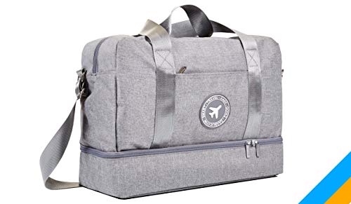 Daabliz - Bolsos 40x20x25 Ryanair y Vueling - Bolsa Viaje/Maleta De Cabina Hombre Mujer Juvenil - Viajes Negocios Diaria Casual - Gran Capacidad 20l, Mochila Antirrobo, Impermeable (Gris)