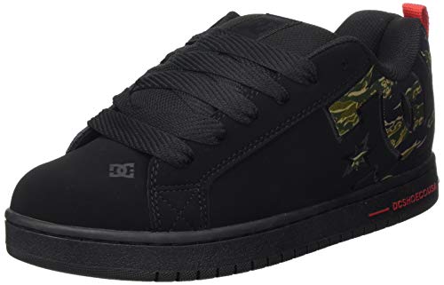 DC Shoes Court Graffik Se, Zapatillas de Skateboard Hombre, Negro (Camo CMO), 55 EU