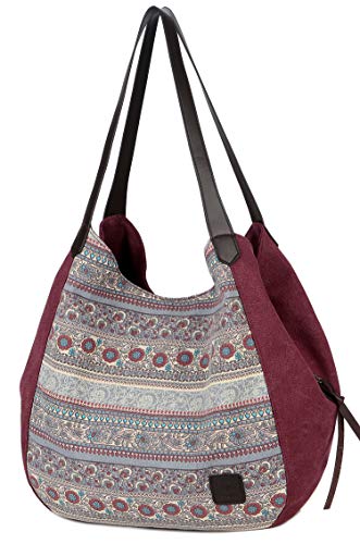 DCCN Bolso de lona, bolsa de señora, shopper bag, bolso de hobo