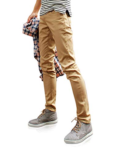 Demon&Hunter 910X Skinny Serie Hombre Pantalones Estrechos Casual Chino DH9103(35)