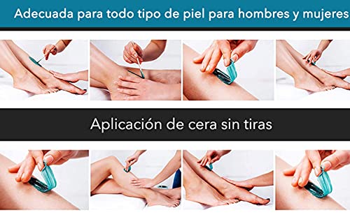 Dermawax Azulen Film Wax- Perlas de cera caliente para depilación de cuerpo entero, 500 gramos