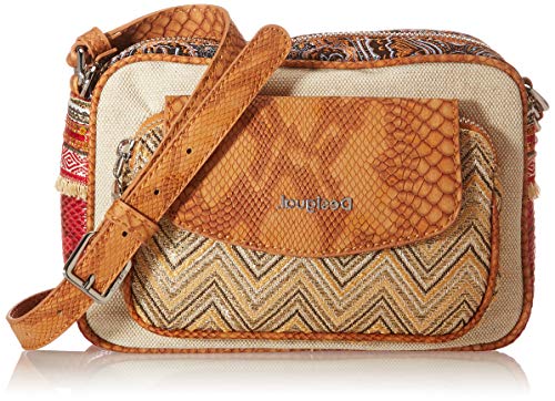 Desigual Fabric Across Body Bag, Mujer, marrón, U