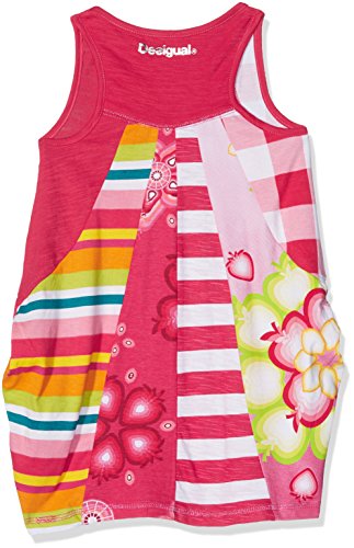 Desigual Vest_YIBUTI Vestido, Rojo (Azalea 3135), 8 años (Talla del Fabricante: 7/8) para Niños