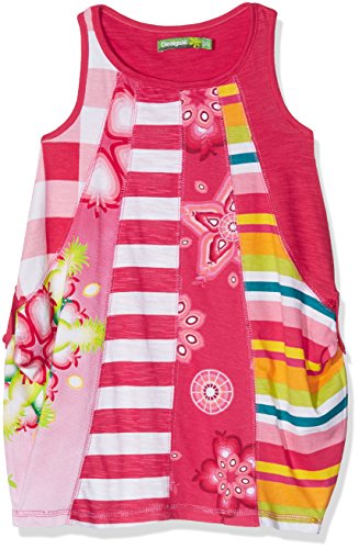 Desigual Vest_YIBUTI Vestido, Rojo (Azalea 3135), 8 años (Talla del Fabricante: 7/8) para Niños